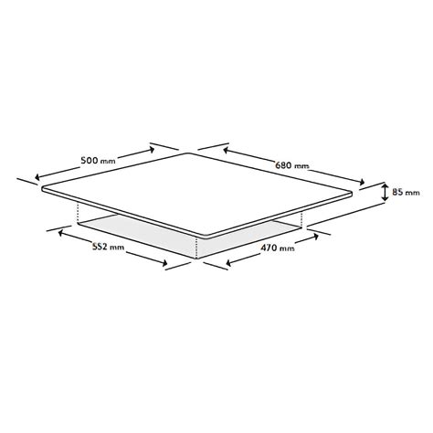 omega 70cm stainless steel cooktop